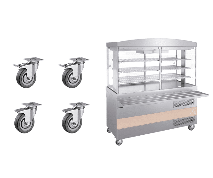 Комплект колес Atesy Ривьера для мармита 1-х блюд (3-х конф.)