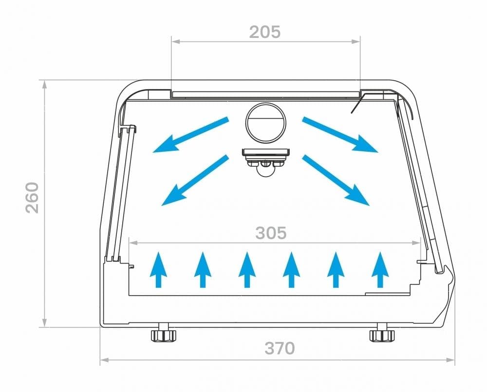 Витрина суши-кейс Carboma AC38 SM 1,0-1 Sushi