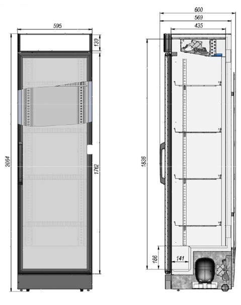 Шкаф холодильный Briskly 4 AD