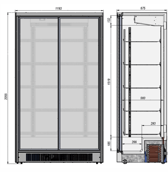 Шкаф холодильный Briskly 11 Slide