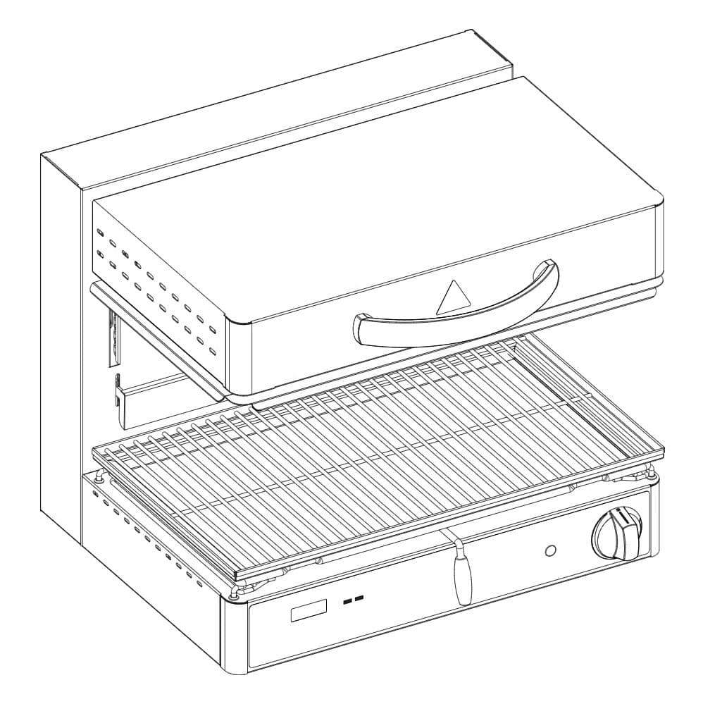 Гриль Саламандра Tecnoinox QSET60/0CB