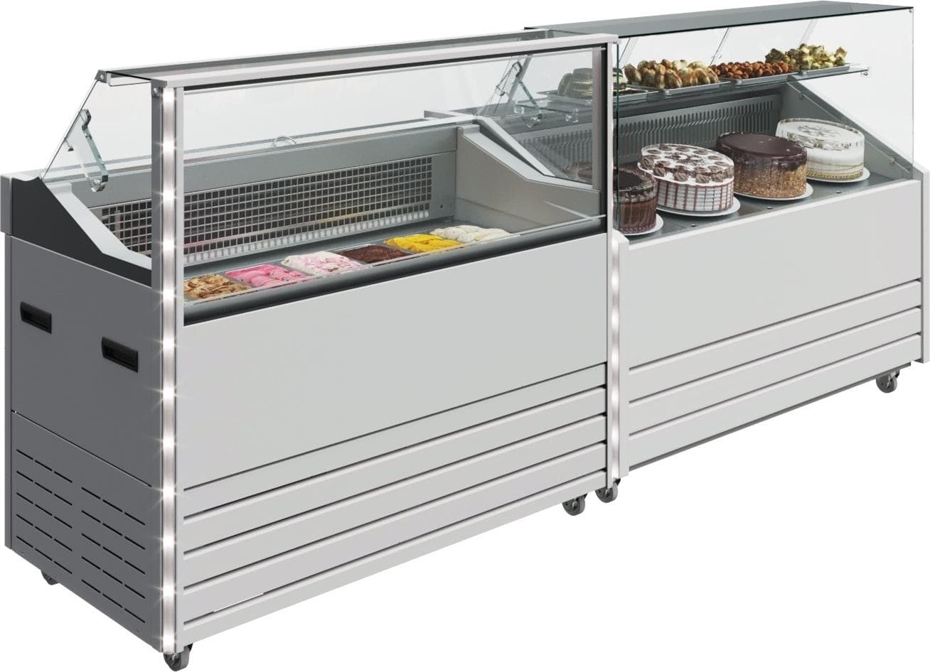 Витрина для мороженого Carboma IC72 SL 1,3-1 9003 индивид. брендирование