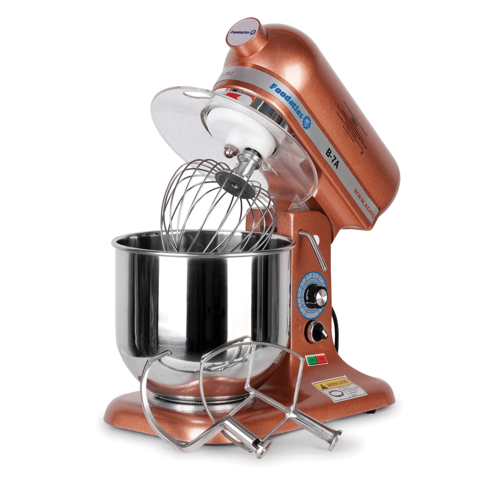 Миксер планетарный Foodatlas B-7A Eco коричневый