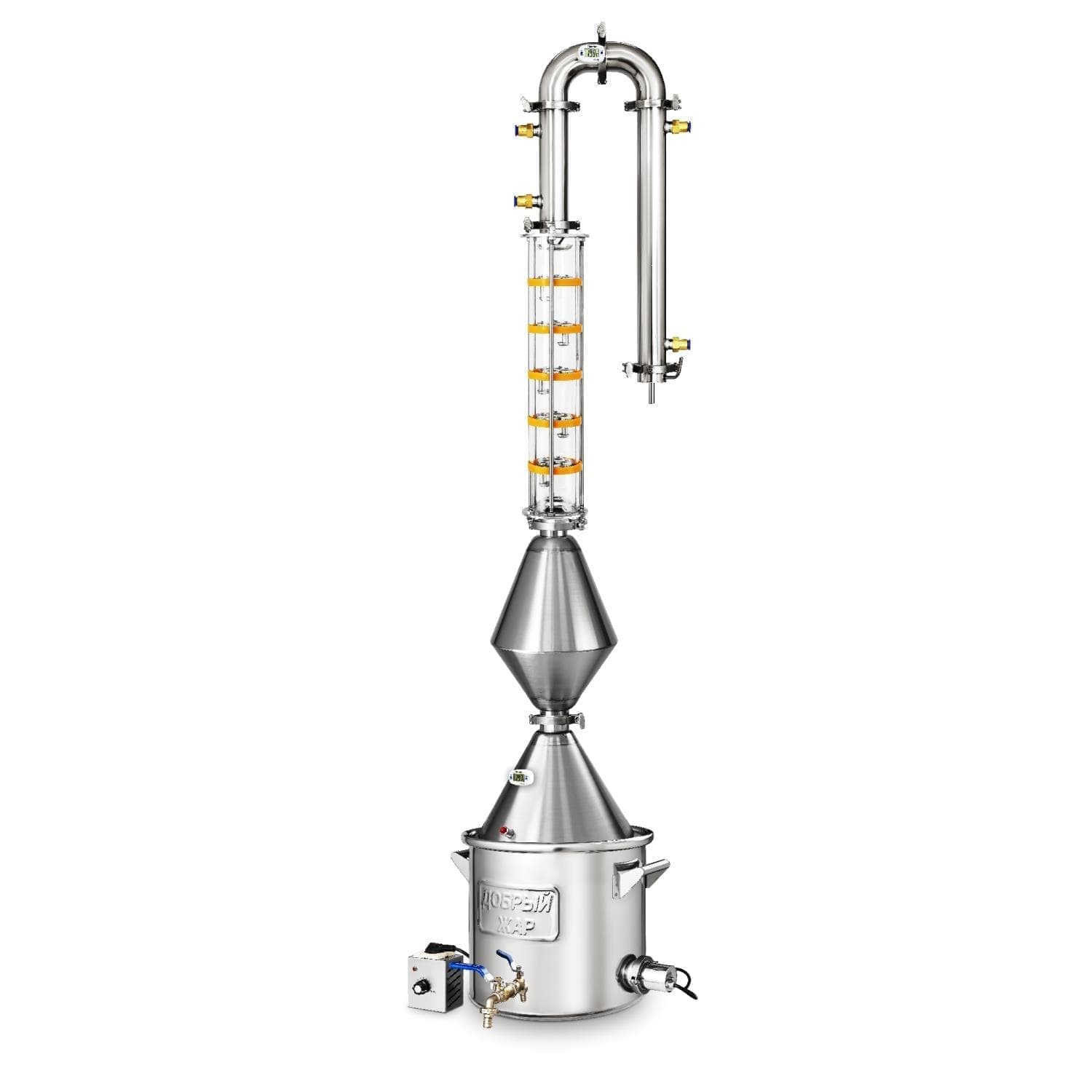 Самогонный аппарат Добрый Жар Абсолют ВИП, 20 литров ТЭН нержавеющая сталь