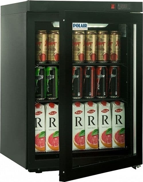 Шкаф холодильный (минибар) Polair DM102‑Bravo черный