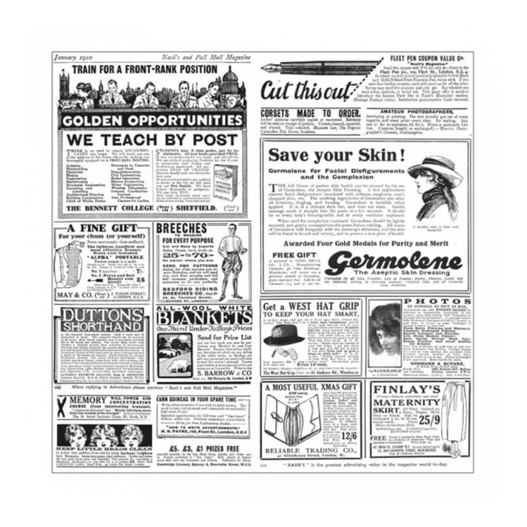 Упаковочная бумага "Газета", 31х38 см, жирост. пергамент 32 г/см2, 1000шт Garcia De Pou | 186.34