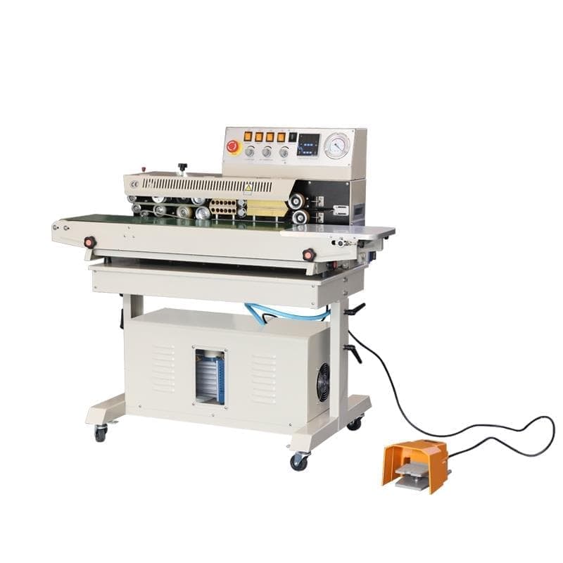 Конвейерный запайщик с функцией откачки воздуха и наполнения воздухом Hualian Machinery FRM-980ZQ