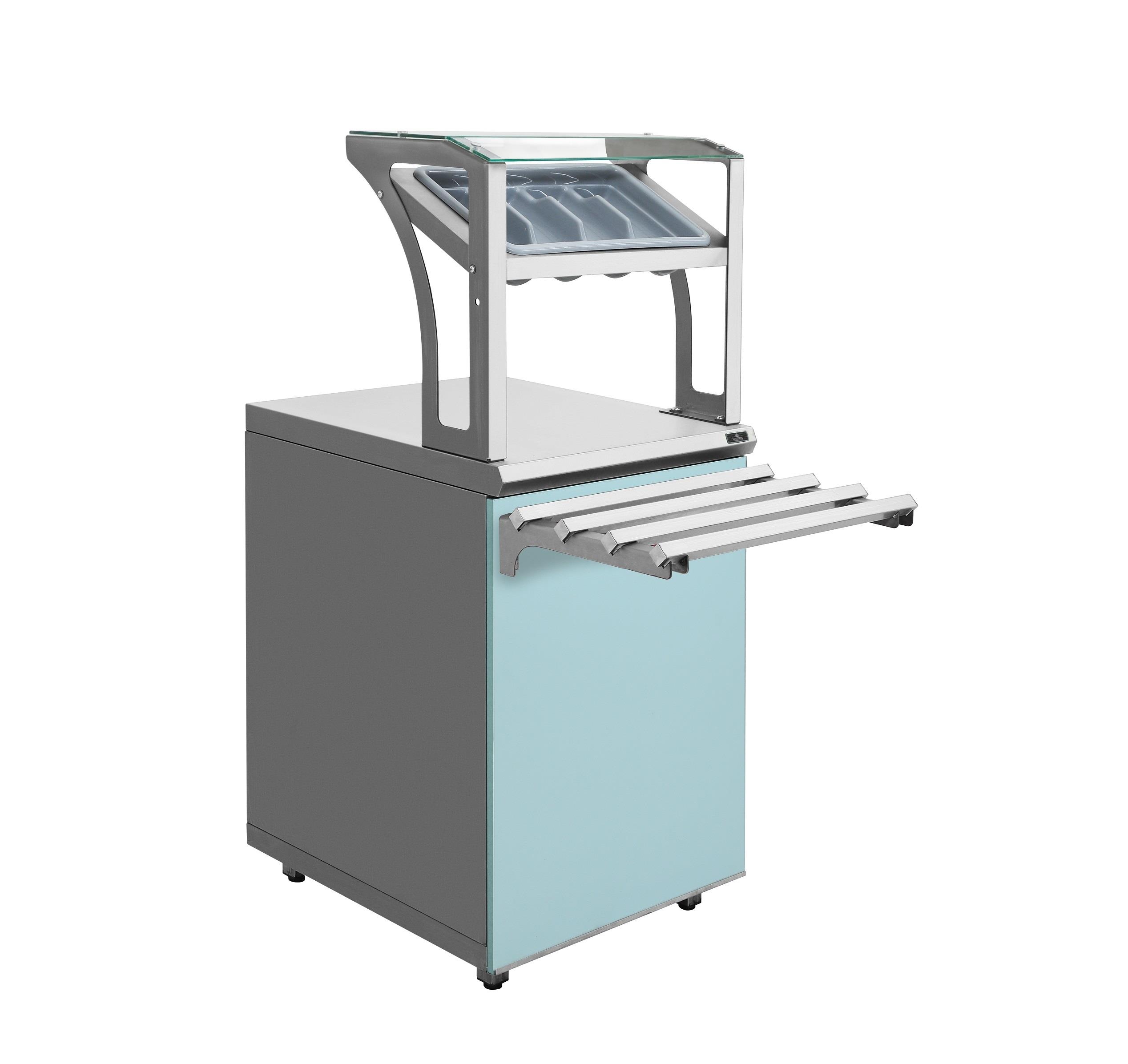 Прилавок для приборов и подносов Luxstahl ПП-600