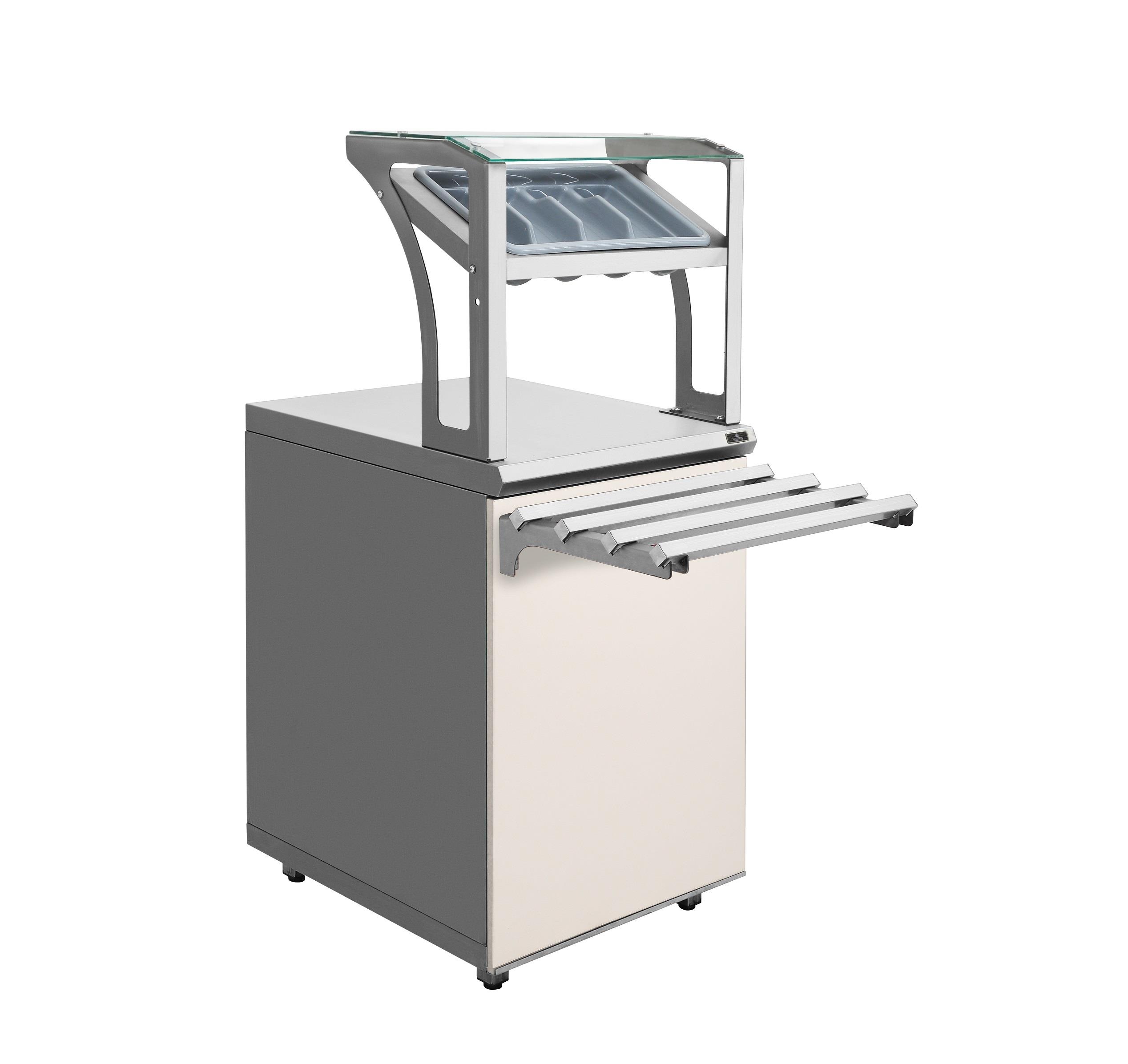 Прилавок для приборов и подносов Luxstahl ПП-600