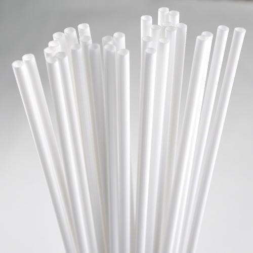 Трубочки 370*5,2мм (500 шт/уп) для сахарной ваты прямые белые Resto (Россия)