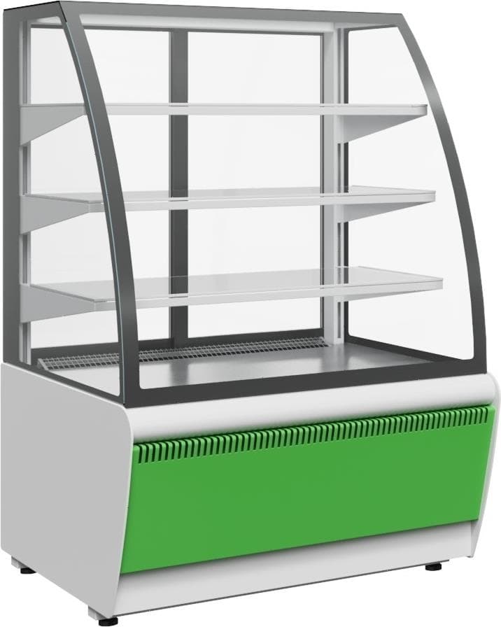 Витрина кондитерская Carboma K70 VV 0,9-1 (ВХСв-0,9д Люкс Техно) 9006-9005