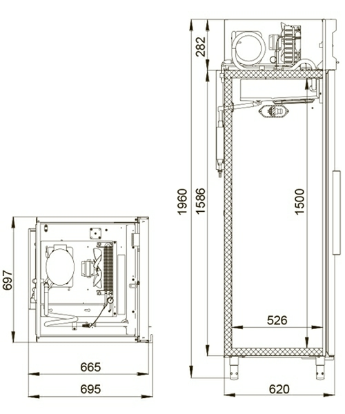 Шкаф фармацевтический Polair ШХФ_0,5