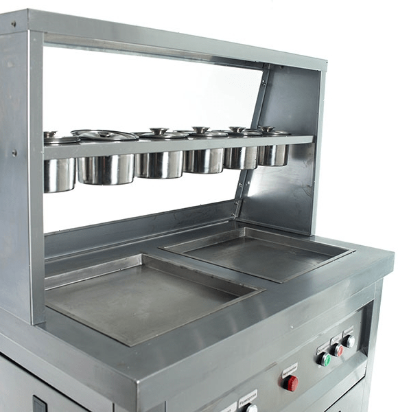 Фризер для жареного мороженого Foodatlas KCB-2F (контейнеры, 2 компрессора)