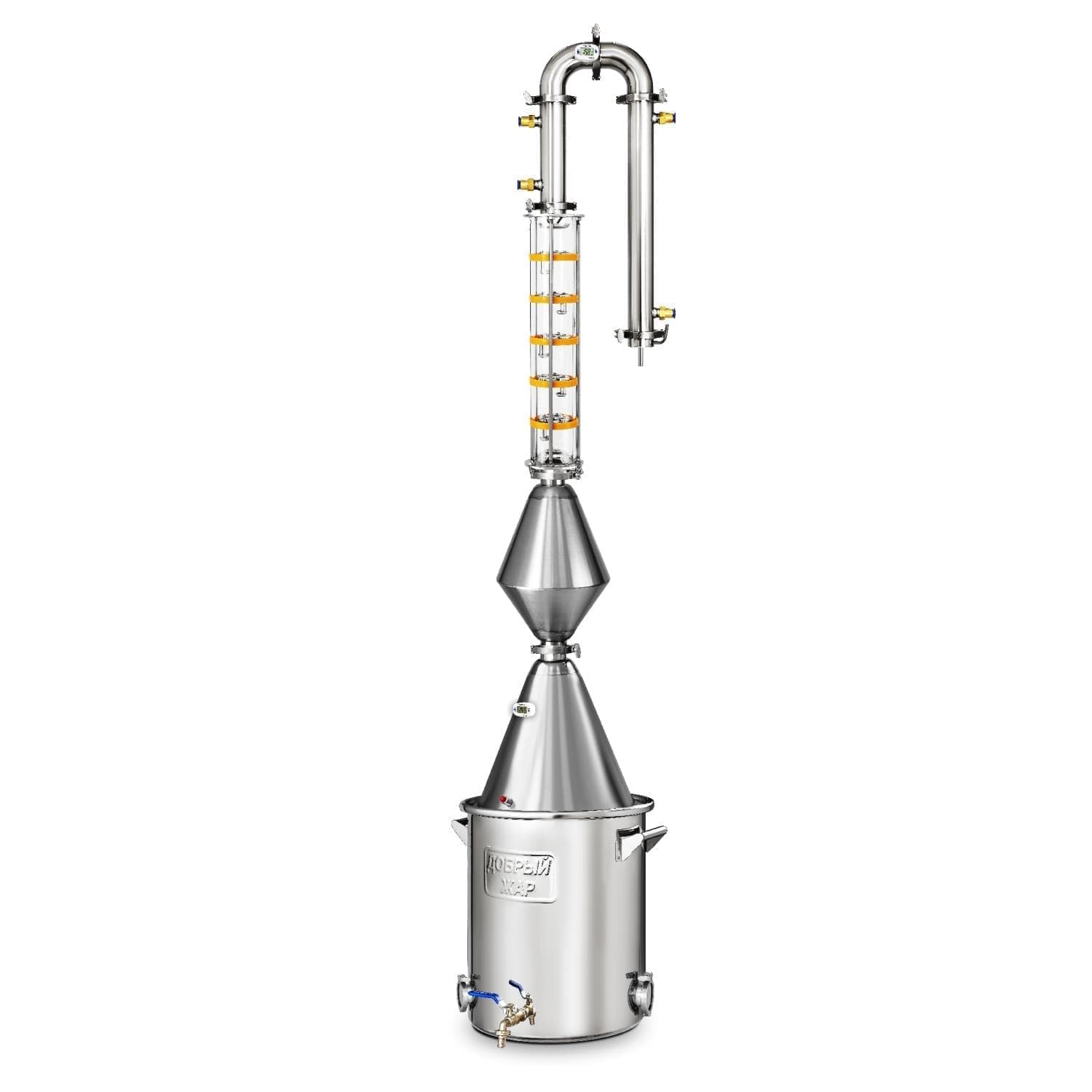 Самогонный аппарат Добрый Жар Абсолют ВИП, 40 литров нержавеющая сталь