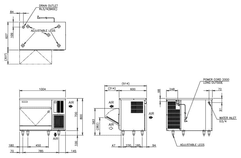 Льдогенератор Hoshizaki IM-100CNE