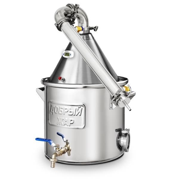 Самогонный аппарат Добрый Жар Абсолют ВИП, 20 литров нержавеющая сталь