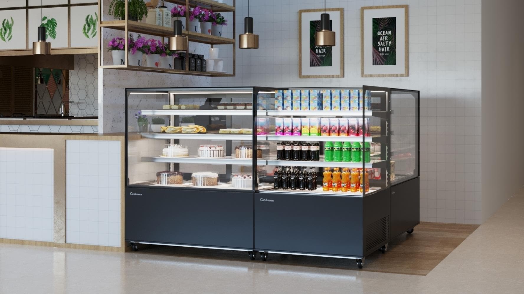 Витрина кондитерская Carboma KC78-130 VV 1,2-1 9005