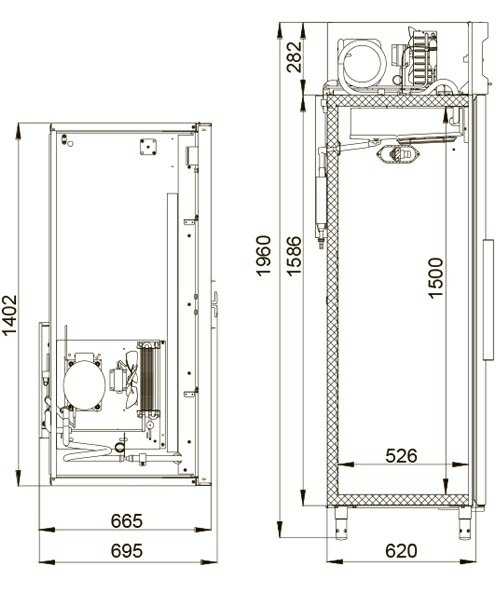 Шкаф фармацевтический Polair ШХФ_1,0