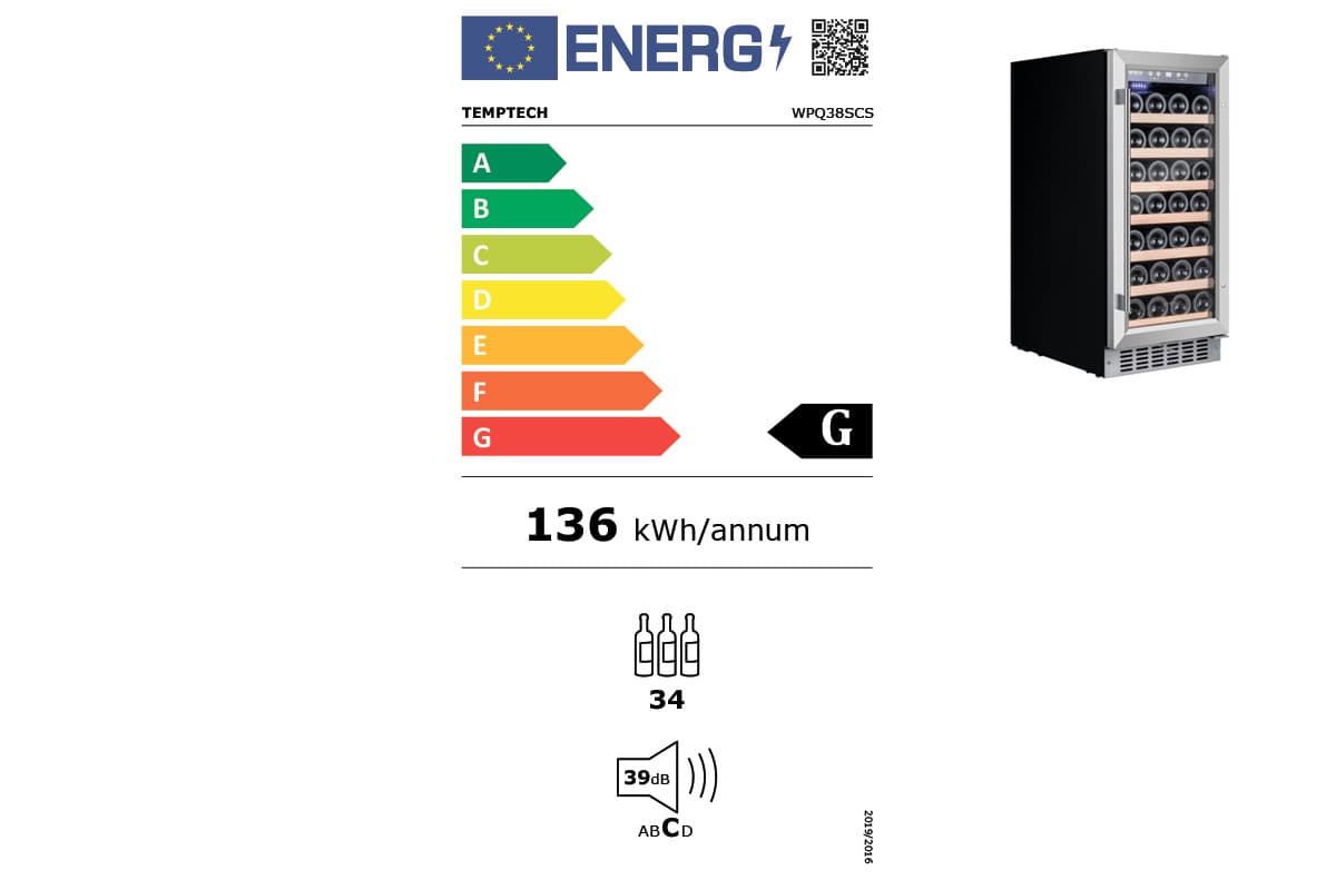 Шкаф винный Temptech WPQ38SCS