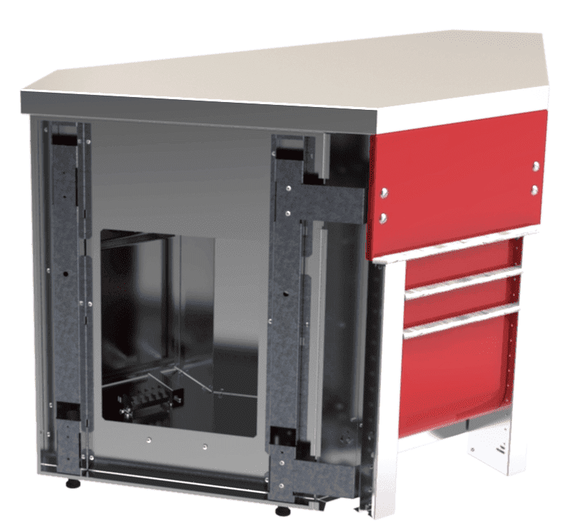 Прилавок нейтральный внутренний угловой 90 градусов Челябторгтехника «Refettorio Case» RU20A90