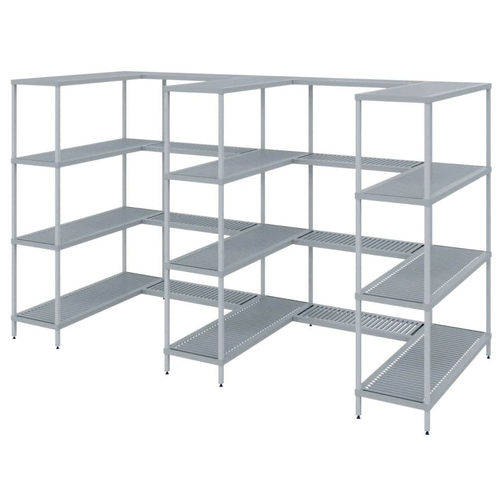 Стеллаж модульный Polair Load.Me Poly 18AL.5PP40.6C, доп. угловой