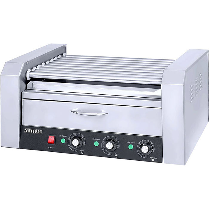 Гриль роликовый Airhot RG-9BW с отделением для подогрева булочек
