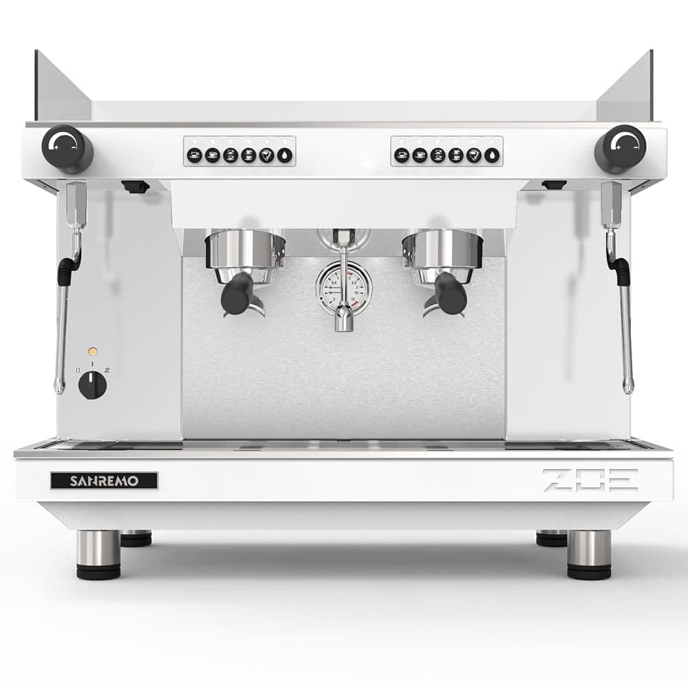 Кофемашина рожковая Sanremo Zoe SED Tall 2Gr, белая