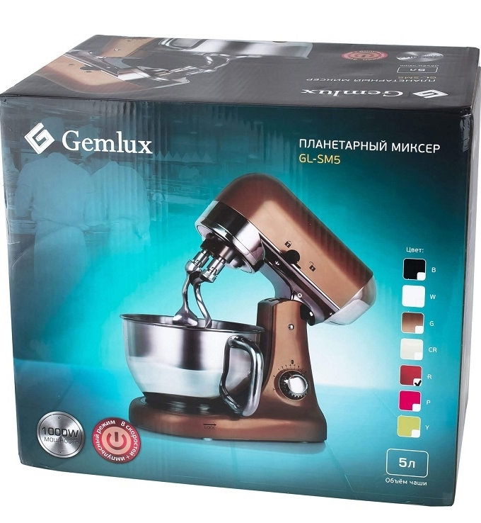 Миксер планетарный Gemlux GL-SM5R