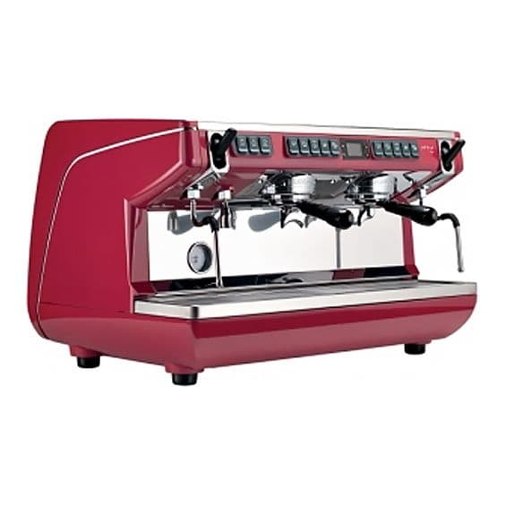 Кофемашина рожковая Nuova Simonelli Appia Life XT 2Gr V высокие группы, Easy Cream, красная