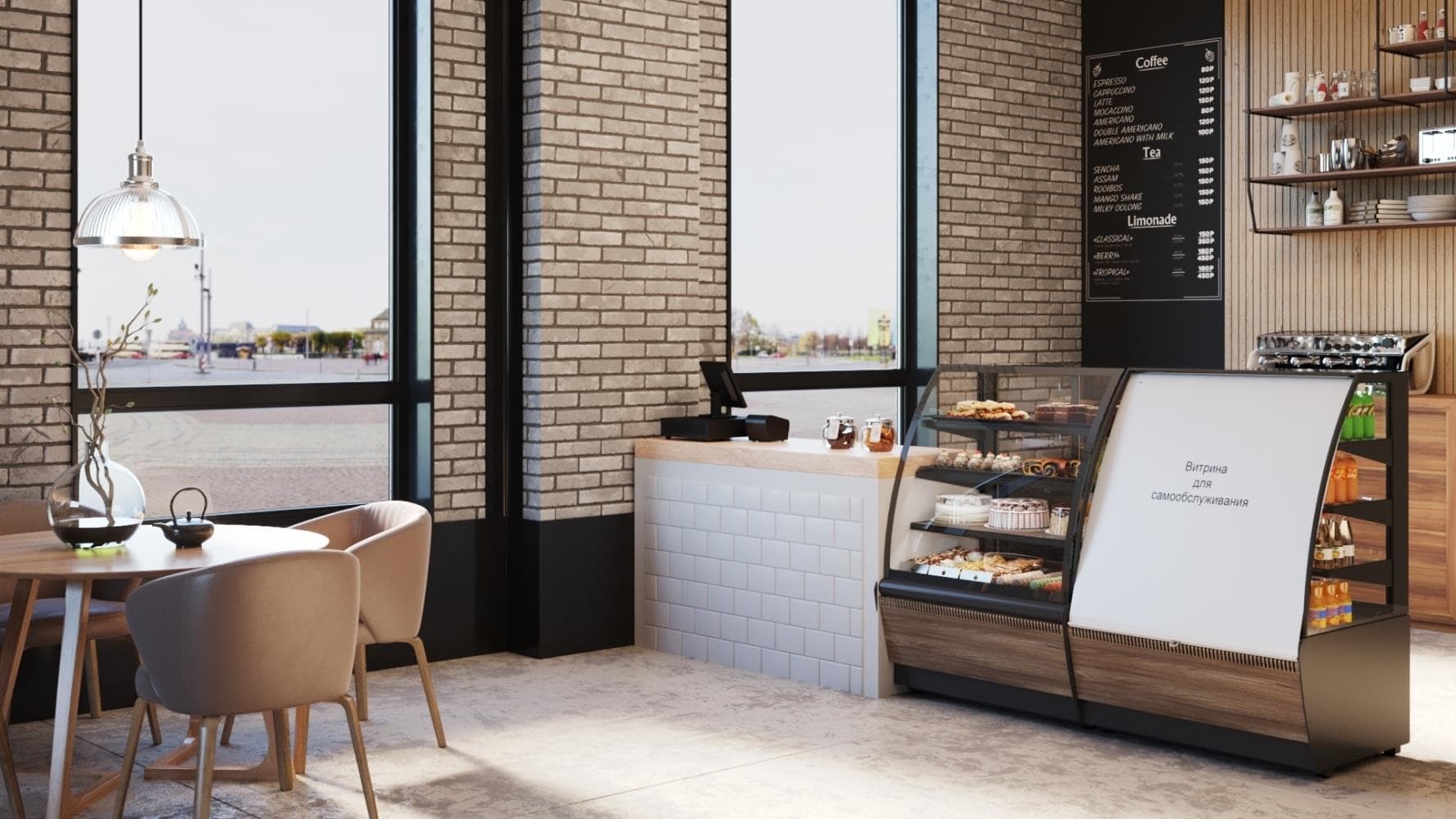 Витрина кондитерская Carboma K70 VV 0,9-1 (ВХСв-0,9д Люкс) 0102-0109