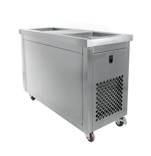 Фризер для жареного мороженого Foodatlas KCB-2F (стол для топпингов)