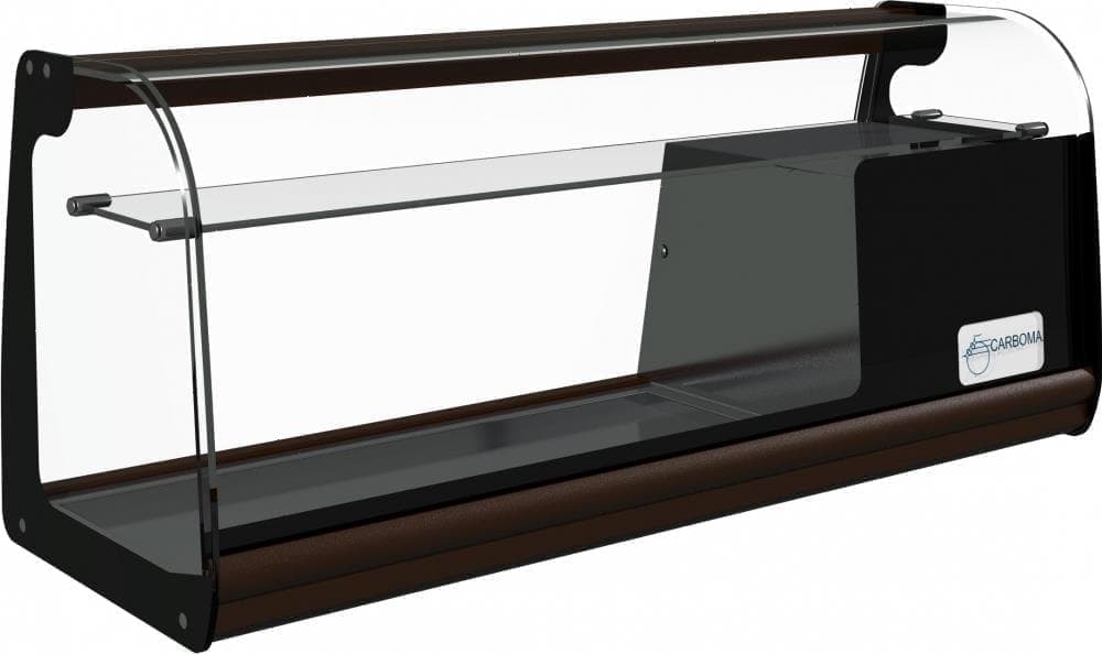 Витрина холодильная настольная Carboma A37 SM 1,0-11 (ВХСв-1,0 XL) (4 GN 1/3 + полка)