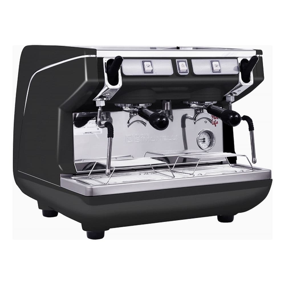 Кофемашина рожковая Nuova Simonelli Appia Life Compact 2Gr S высокие группы, экономайзер, черная