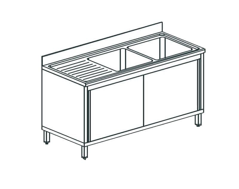 Ванна моечная Apach Chef Line L2S177-55LWSD