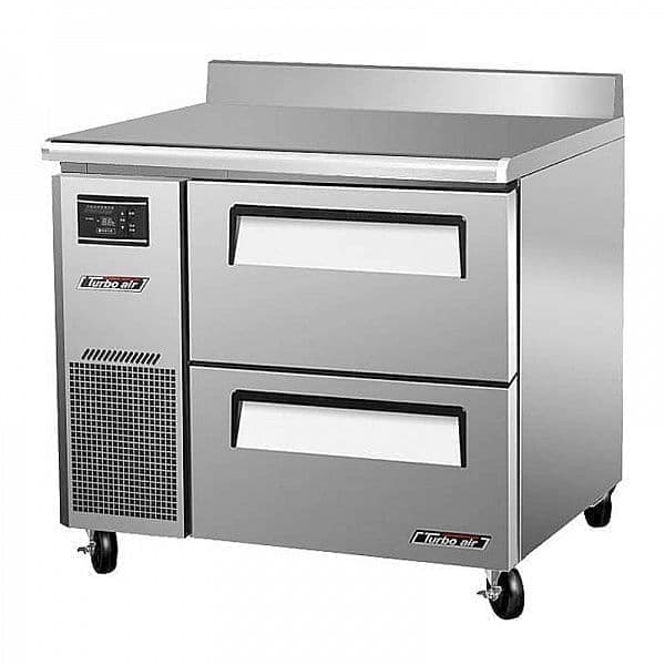 Стол холодильный Turbo Air KWR9-2D-2-600 с ящиками и бортом