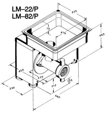 Мясорубка Koneteollisuus Oy (KT) LM-82/P унгер