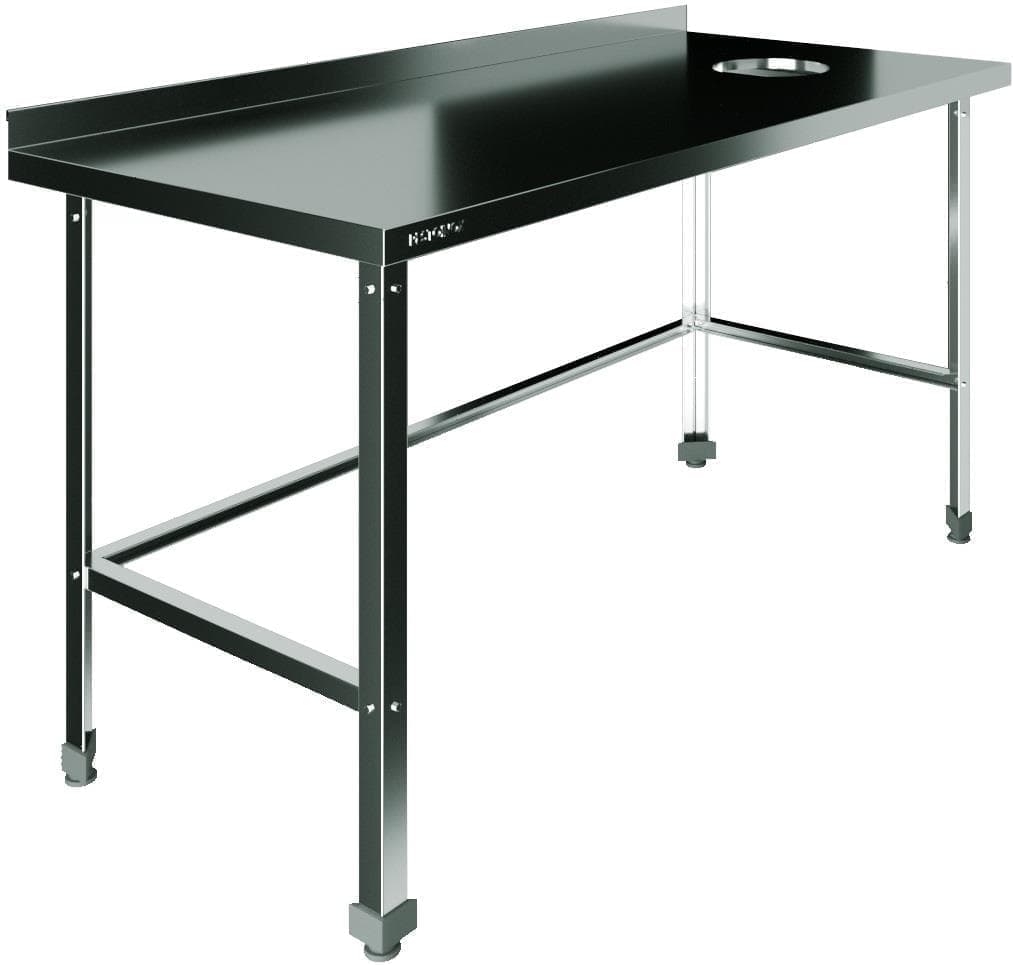 Стол для сбора пищевых отходов с бортом Restoinox СПО-12/6-БО-П-ЭН