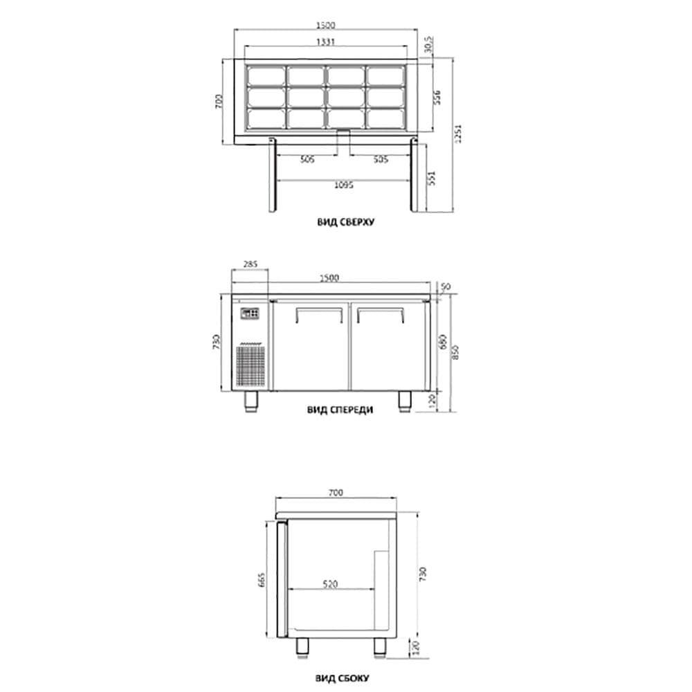Салат-бар Turbo Air KSR15-2-700