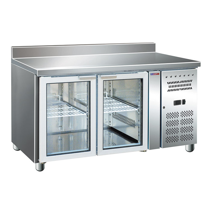 Стол морозильный Cooleq GN2200TNG бортик, стеклянная дверь