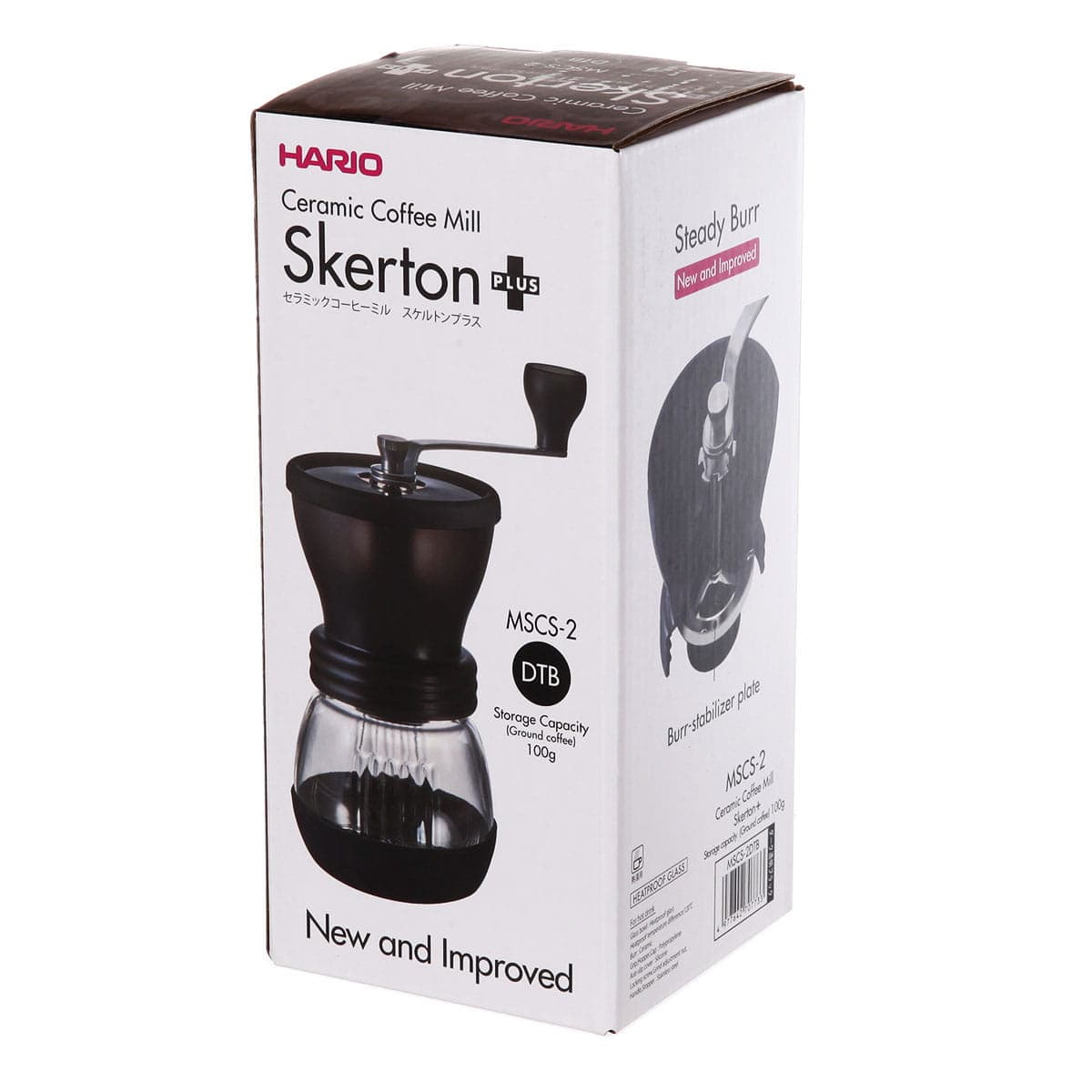 Кофемолка ручная Hario Skerton Plus MSCS-2DTB