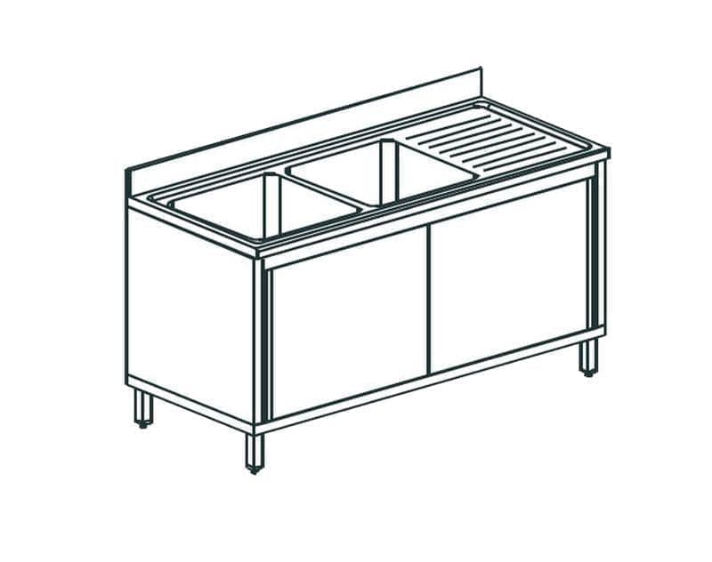 Ванна моечная Apach Chef Line L2S187-65RWSD