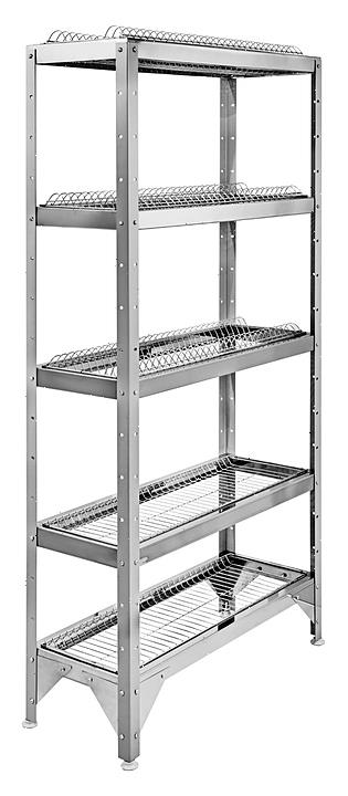Стеллаж для тарелок Hessen СТР-1,6*16/3+2 (оц)