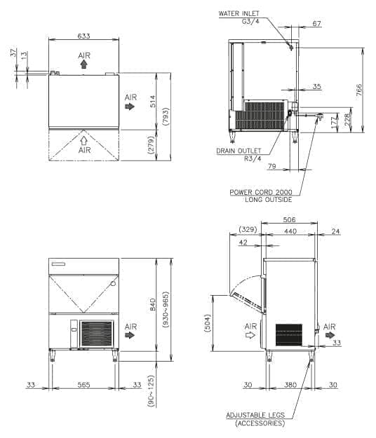 Льдогенератор Hoshizaki IM-65NE