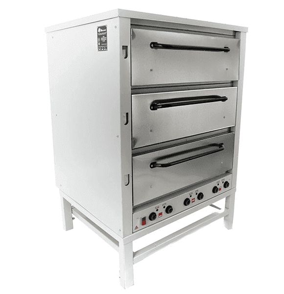 Печь хлебопекарная Восход ХПЭ-500 (нержавеющая сталь) в обрешетке