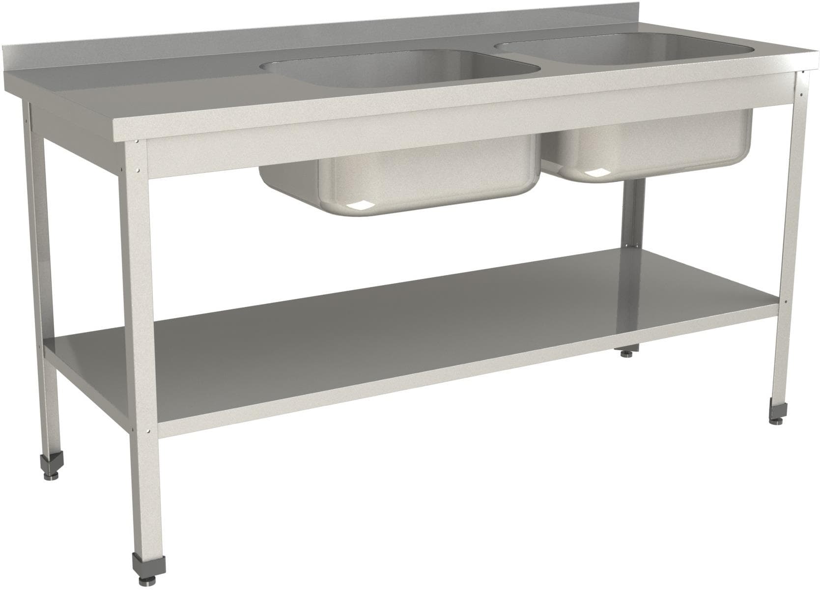 Ванна моечная цельнотянутая Restoinox ВМЦ-2/14/6-БПП-ЭН