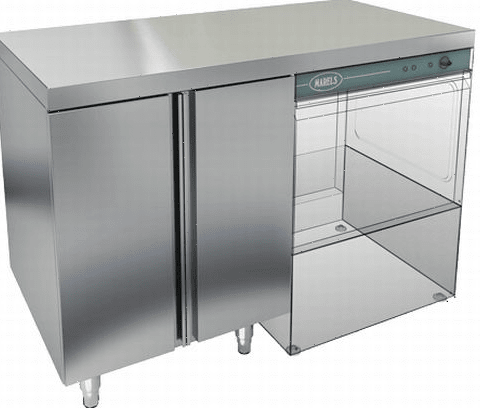 Стол под посудомоечную машину Hicold НБМСЗКП-12/5П