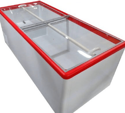 Ларь морозильный Снеж МЛП-350 красный