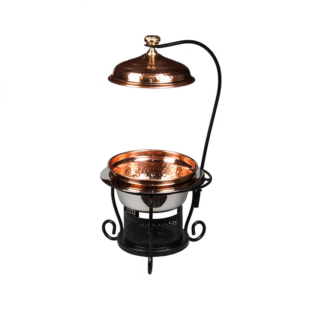 Чафиндиш (мармит) 1,75л на подставке с медным покрытием нерж P.L. Proff Cuisine | SG-84451(A)