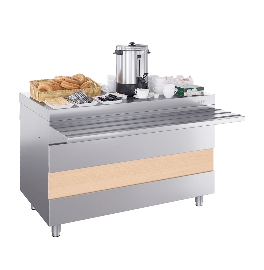 Прилавок горячих напитков Atesy Ривьера ПГН-1200-02 без полок