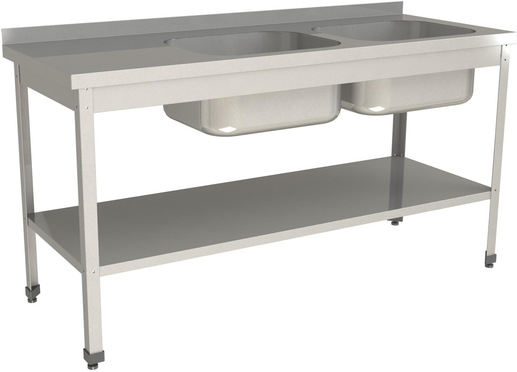 Ванна моечная цельнотянутая Restoinox ВМЦ-2/16/6-БПП-ЭН